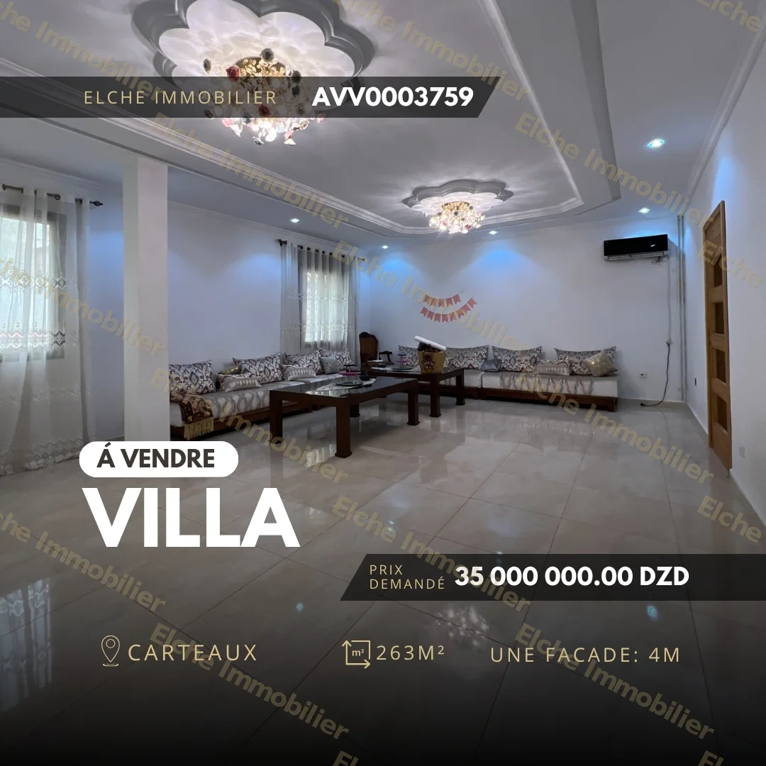 Villa R+2 à vendre
