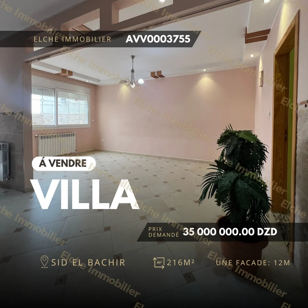 Villa R+2 à vendre