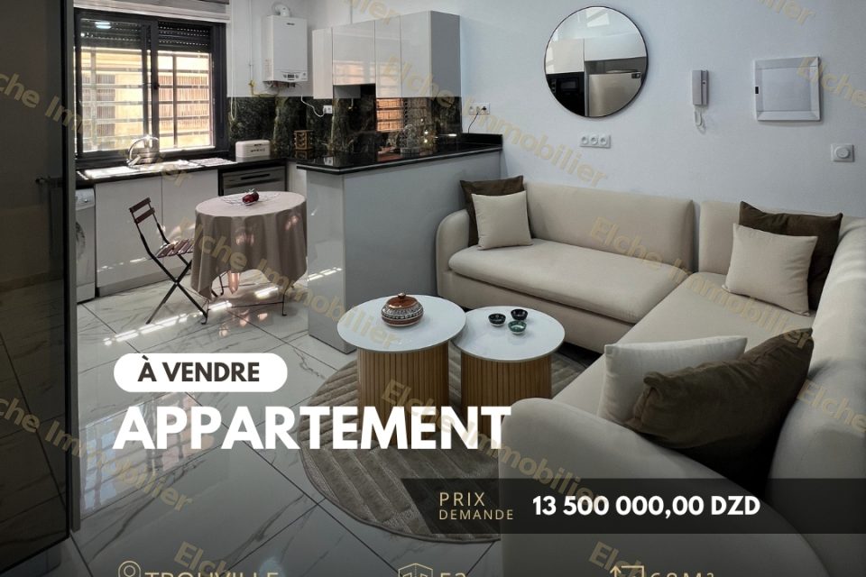 Appartement F3 à vendre