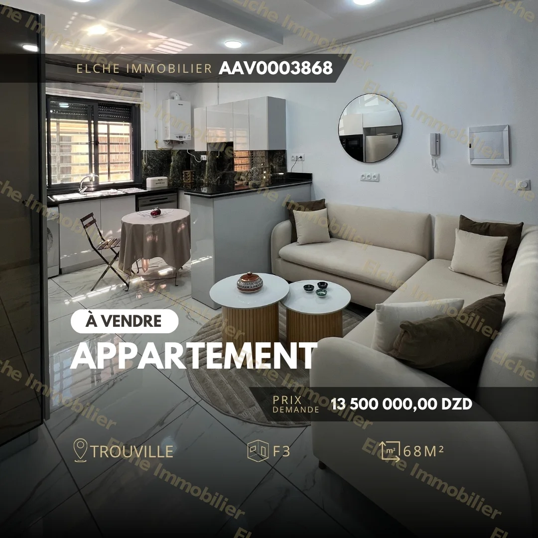 Appartement F3 à vendre