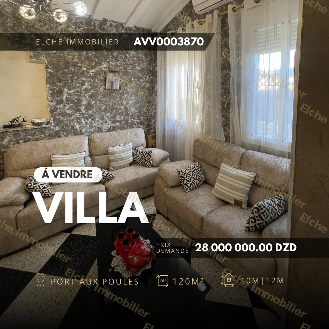 Villa R+2 à vendre