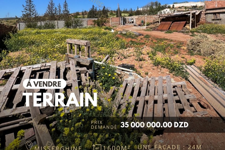 Terrain habitaion à vendre