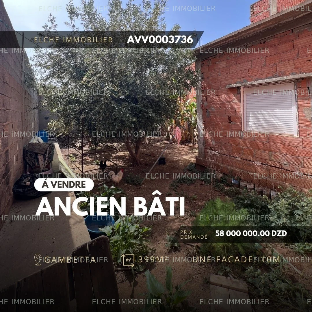Villa ancien bâti à vendre