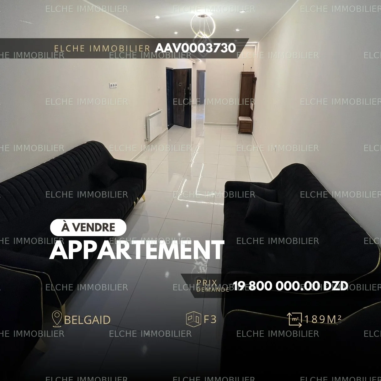 Appartement F3 à vendre