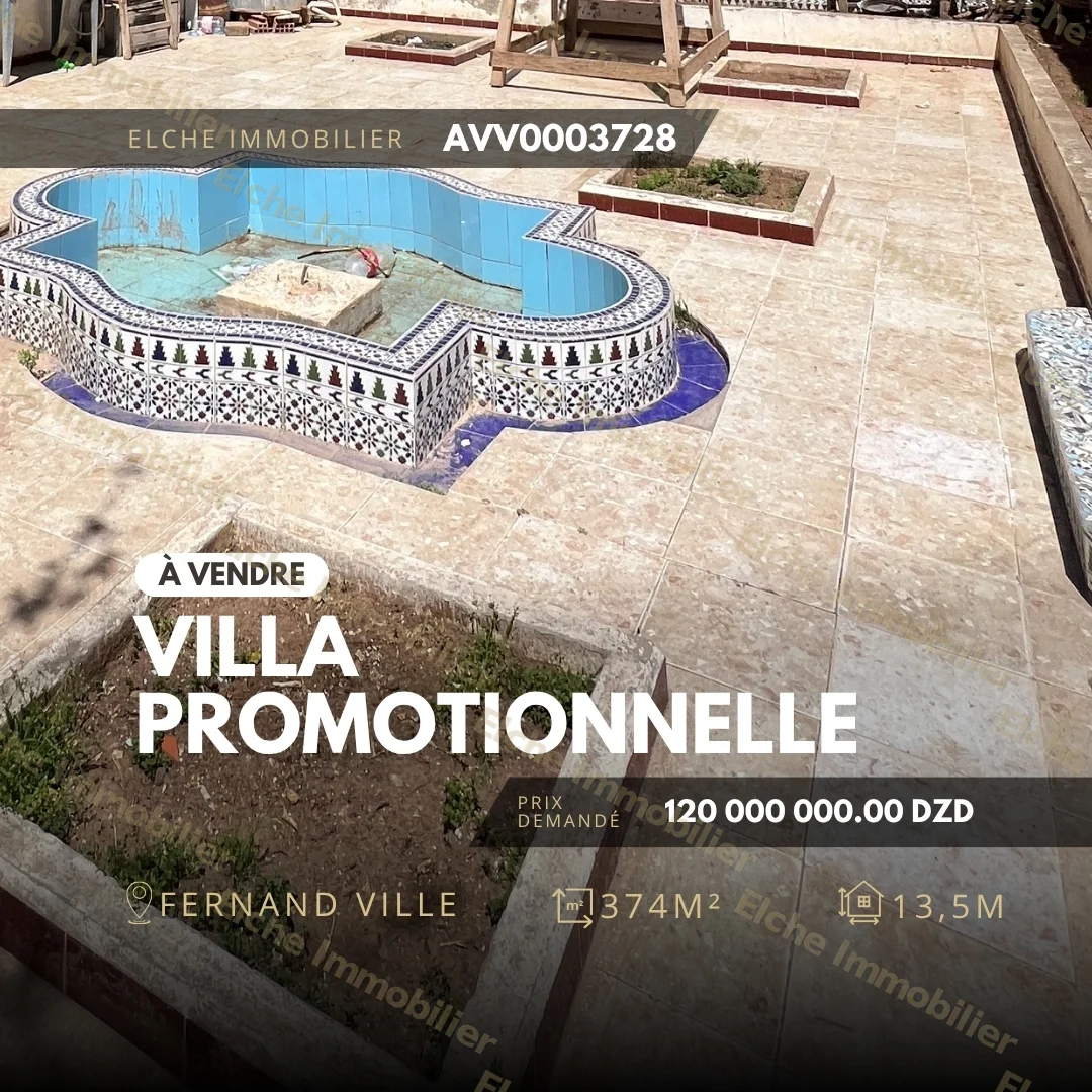 Villa R+1 à vendre