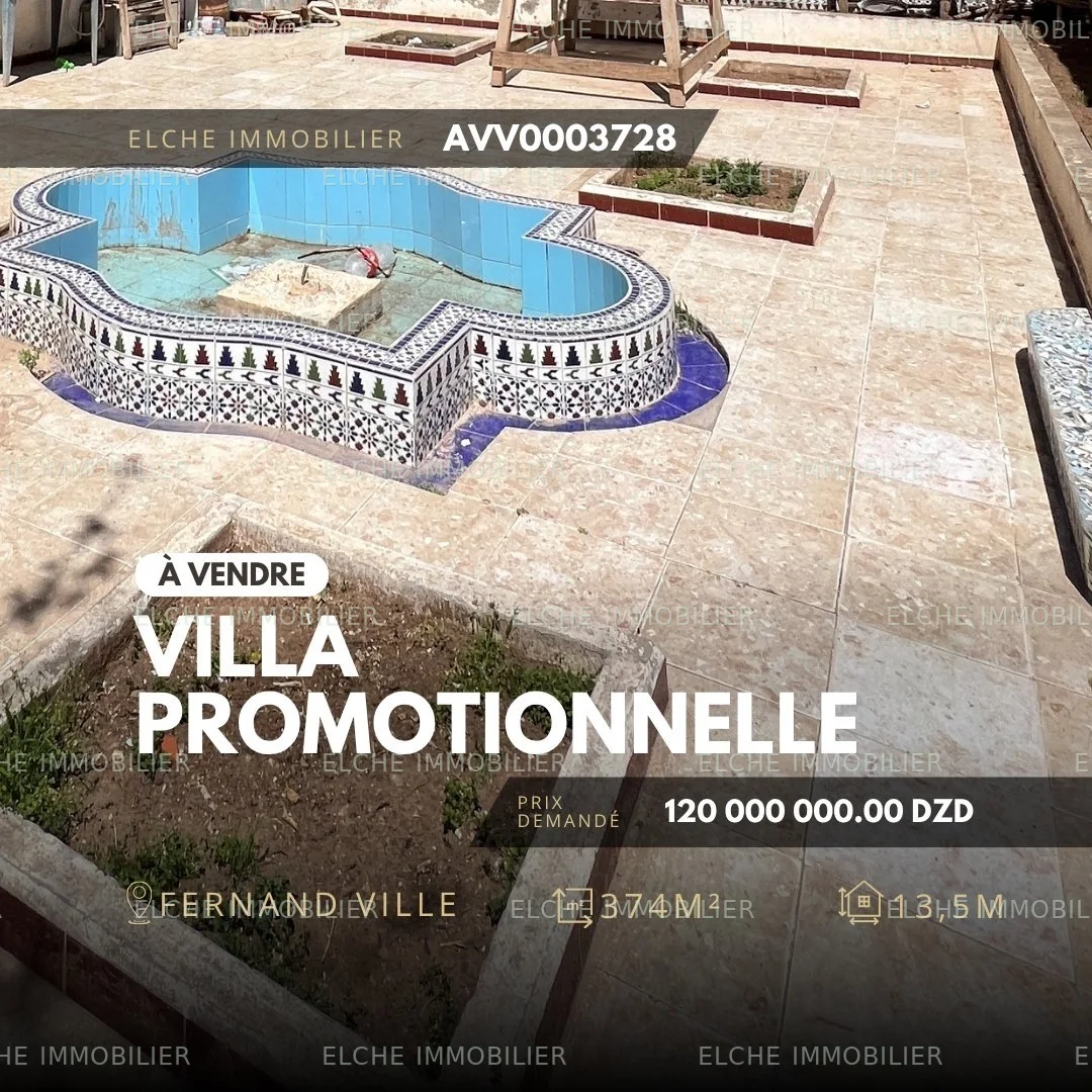 Villa R+1 à vendre