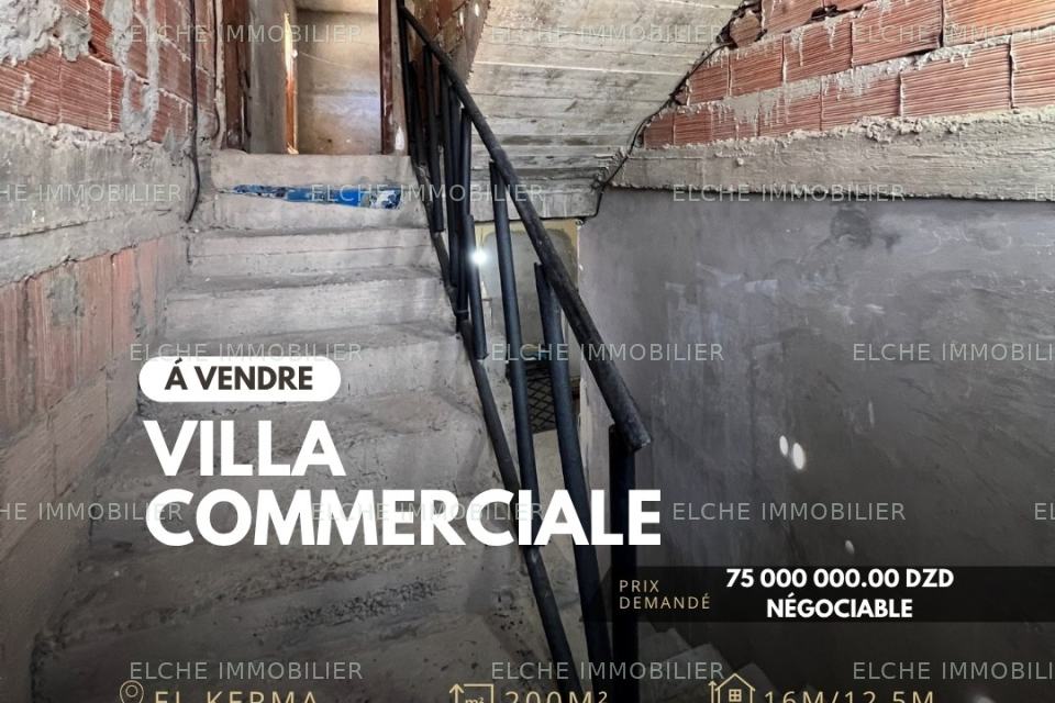 Villa commerciale R+2 à vendre