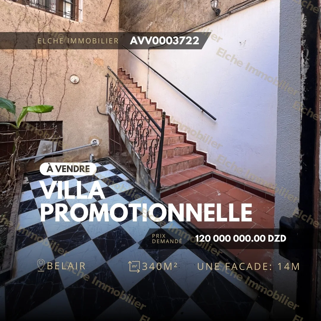 Villa promotionnelle R+3 à vendre
