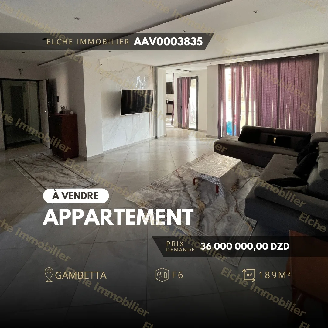 Appartement F6 à vendre