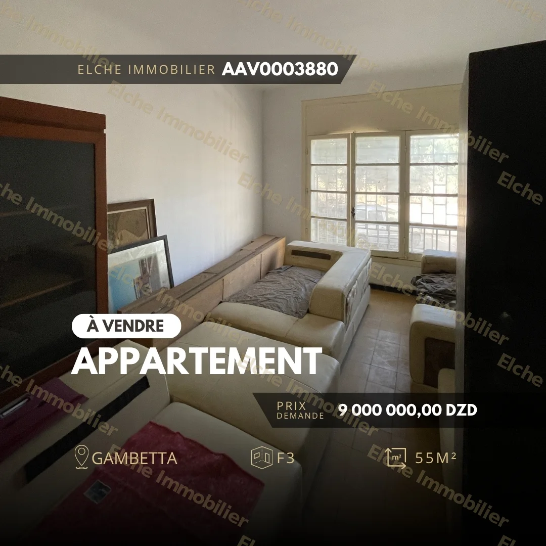 Appartement F3 à vendre