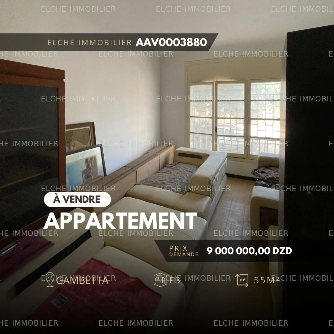 Appartement F3 à vendre