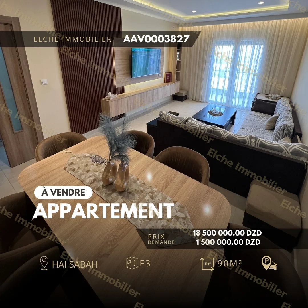 Appartement F3 à vendre