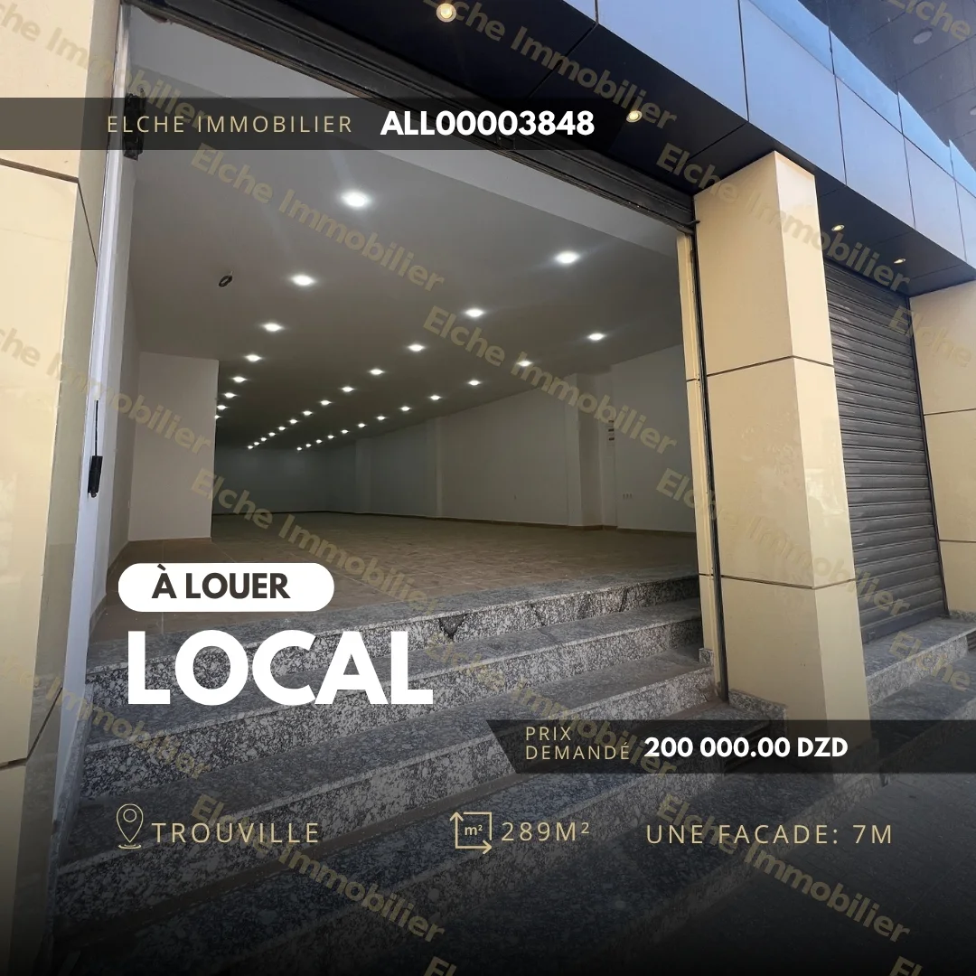 Local R+1 à Louer