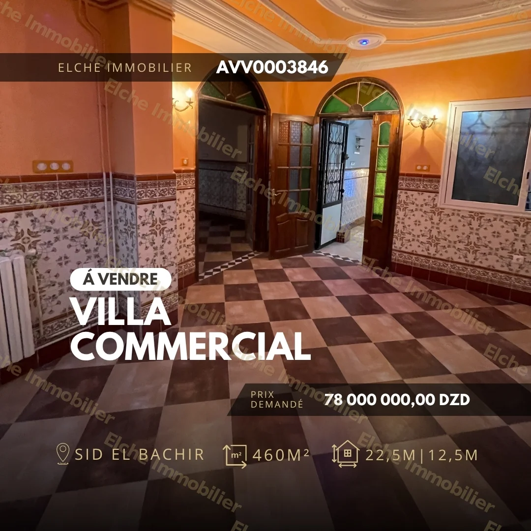 Villa commercial R+3 à vendre