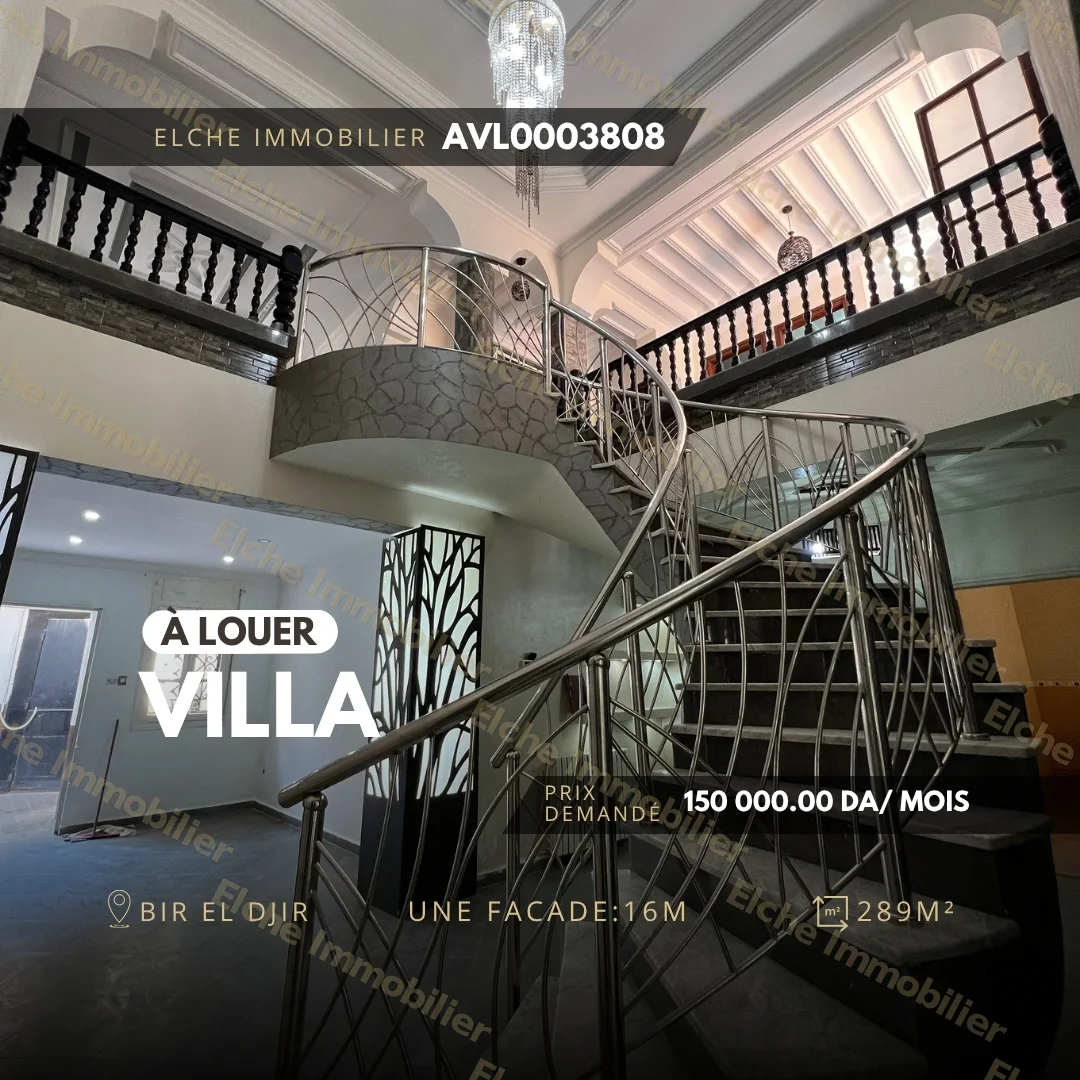 Villa R+1 à Louer