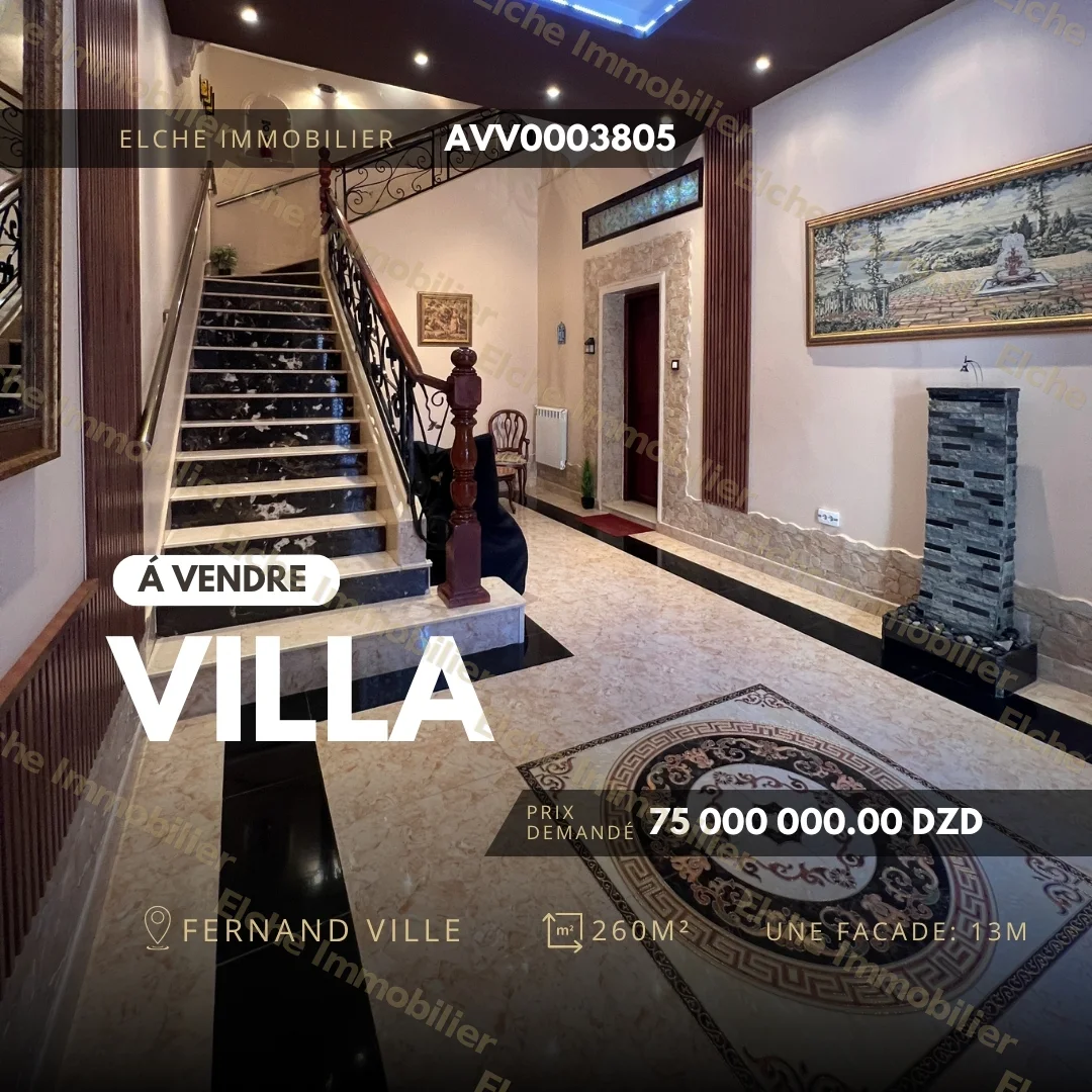 Villa R+1 à vendre