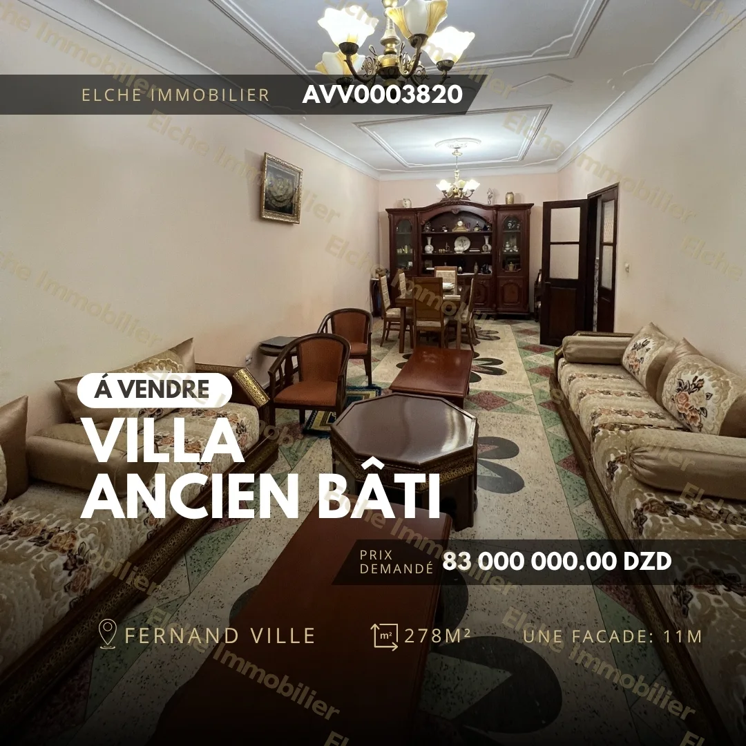 Villa ancien bâti à vendre