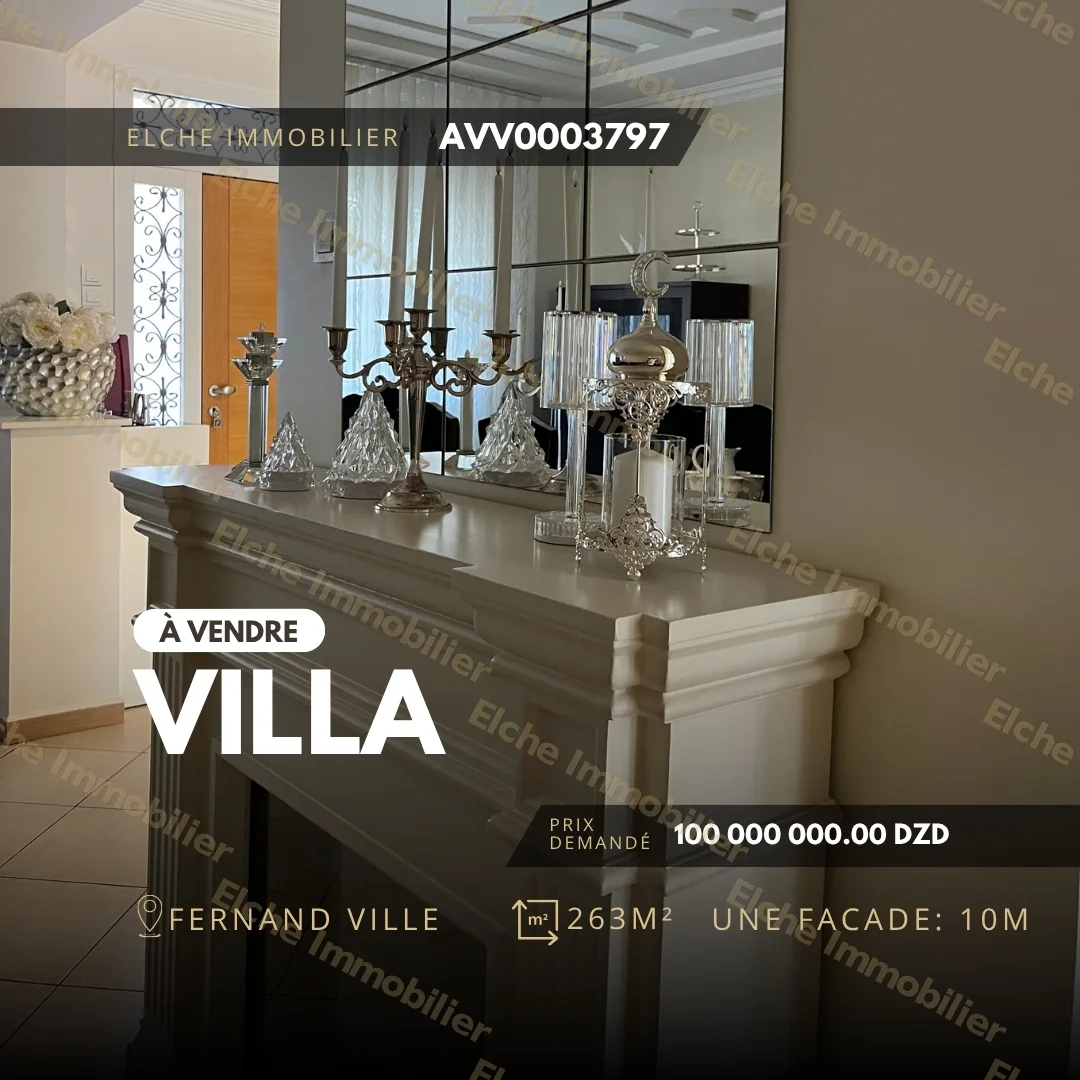 Villa R+2 à vendre