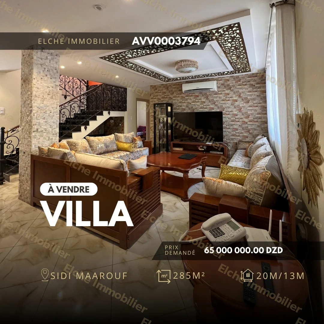 Villa moderne R+1 à vendre
