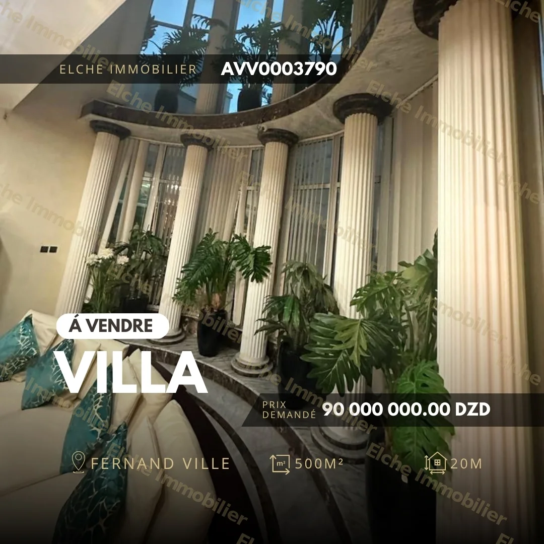 Villa R+1 à vendre
