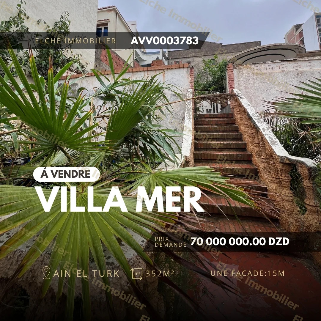 Villa Mer à vendre