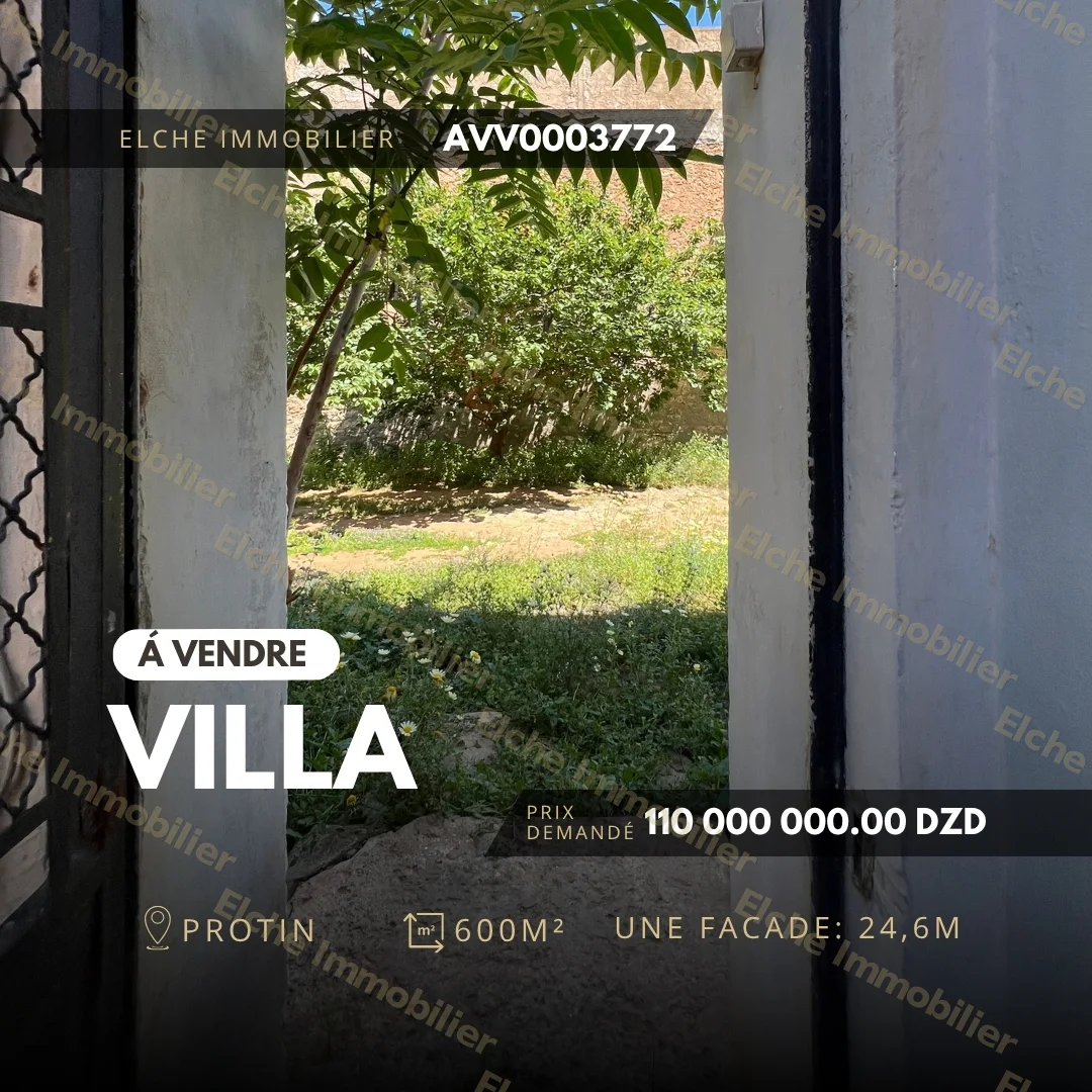 Villa R+1 à vendre