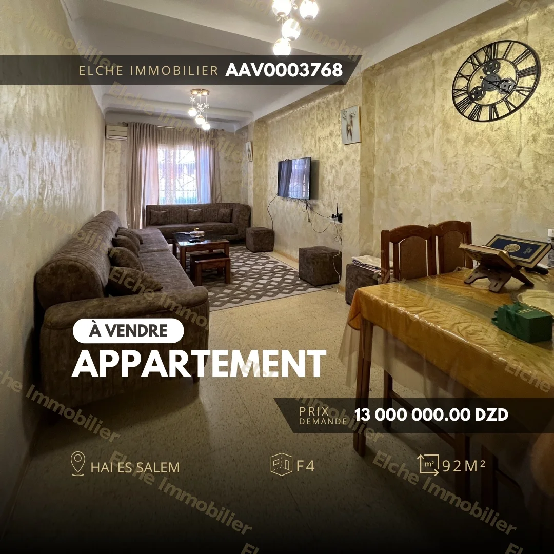 Appartement F4 à vendre