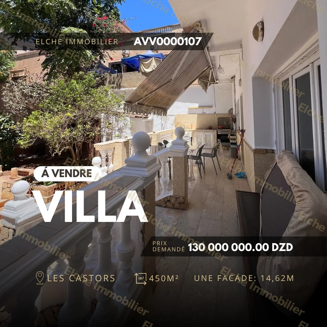 Villa R+1 à vendre