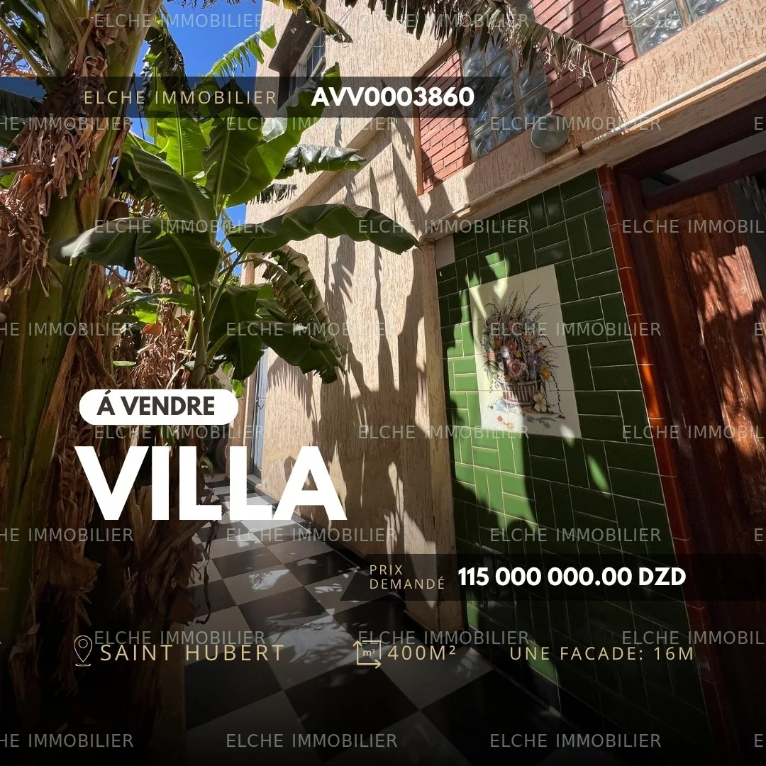 Villa R+1 à vendre