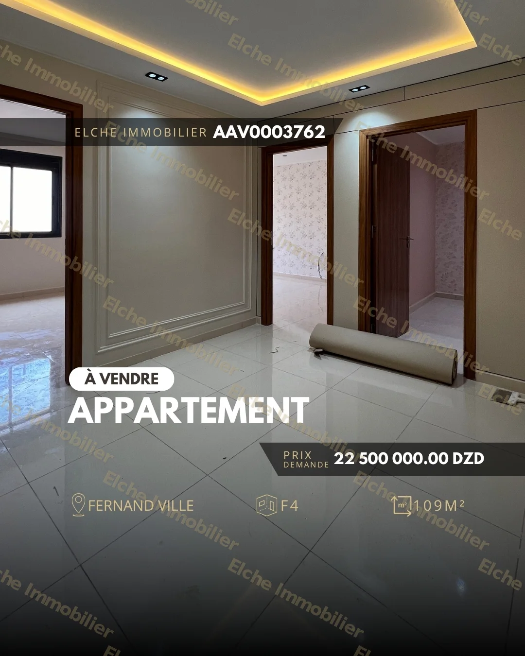 Appartement F4 à vendre